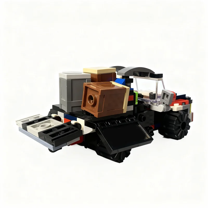 131pcs MOC M Tron Utility Jeepped Space Model Building Blocks Architecture Toys Christmas Gifts Idea Education Brick Birthday