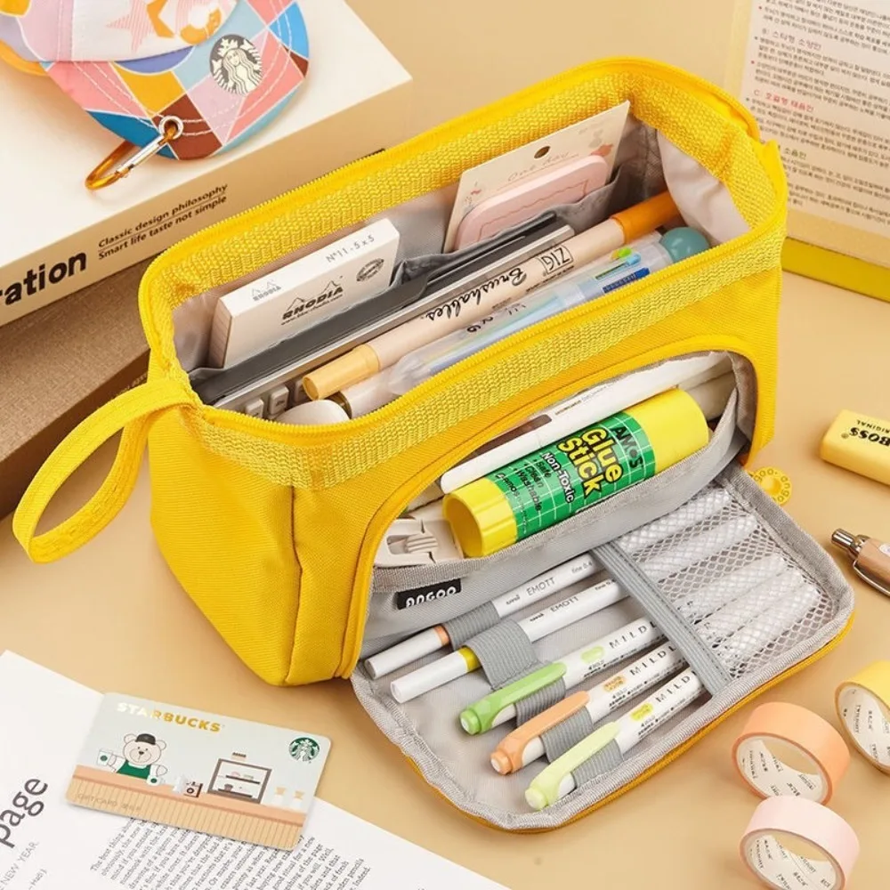 

Special Aesthetic Big Pencil Pouch Zipper Large Capacity Pen Organizer School Supplies Cute Stationery Bag for Girls Teens