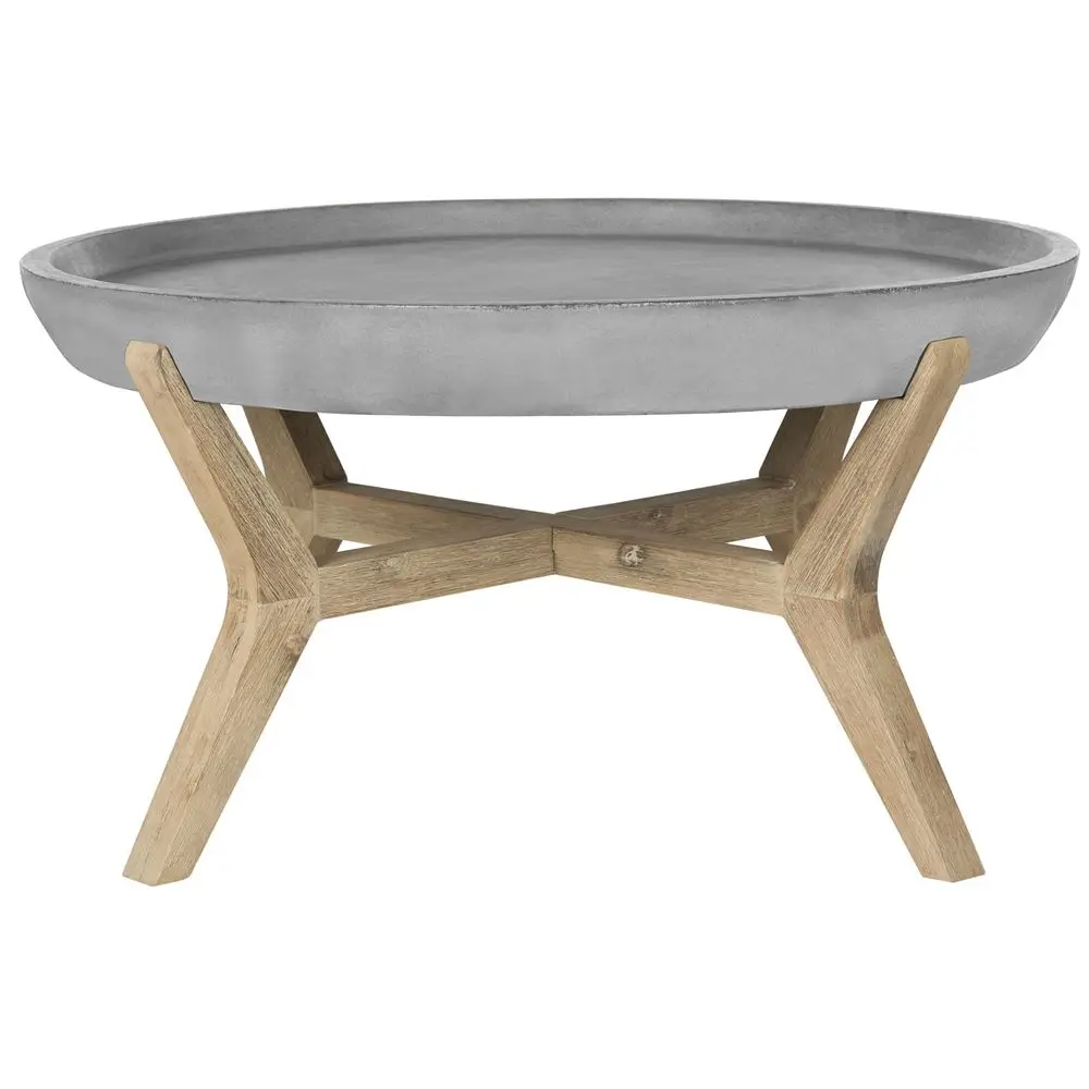 

Outdoor Collection Wynn Modern Concrete Round 18.1inch Coffee Table