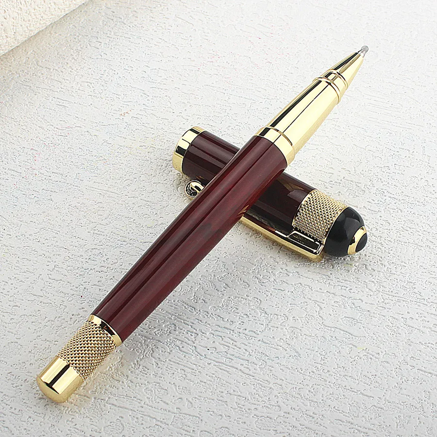 Hochwertiger, exquisiter Rollerball-Stift mit glatter Nachfüllmöglichkeit, modischer, marmorgrüner, hochwertiger Schreibstift für Büro und Business – Detail 16