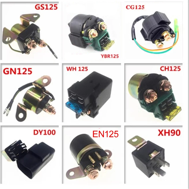 

Motorcycle Starter Relay Of Starting Motor for Honda Suzuki Yamaha Haojue GN125 GS125 YBR125 EN125 DY100 XH90 CG150 CG125 GY6125