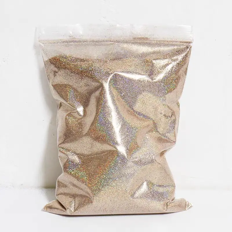 50g di grado cosmetico extra fine olografico poliestere glitter polvere viso trucco per unghie forniture promozionali per feste fai da te