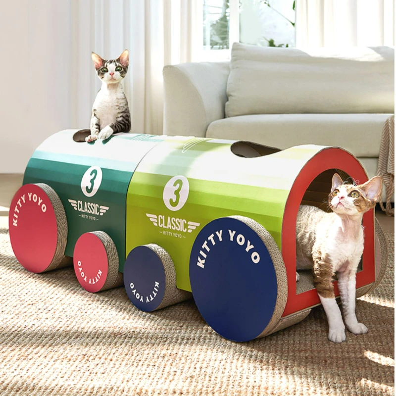 

Car Cats Claw Villa, Corrugated Paper Grinding Claw Cat Scratch Board , Multi-cat Amusement Park Sofa Carton Cat House Scratcher