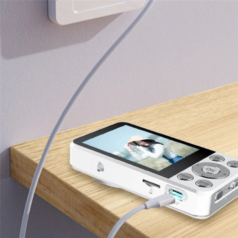 JABS-子供用デジタルカメラ HD ビデオ 4K 30Fps 2000Mah 長時間録画レコーダー フィルライト OTG 機能