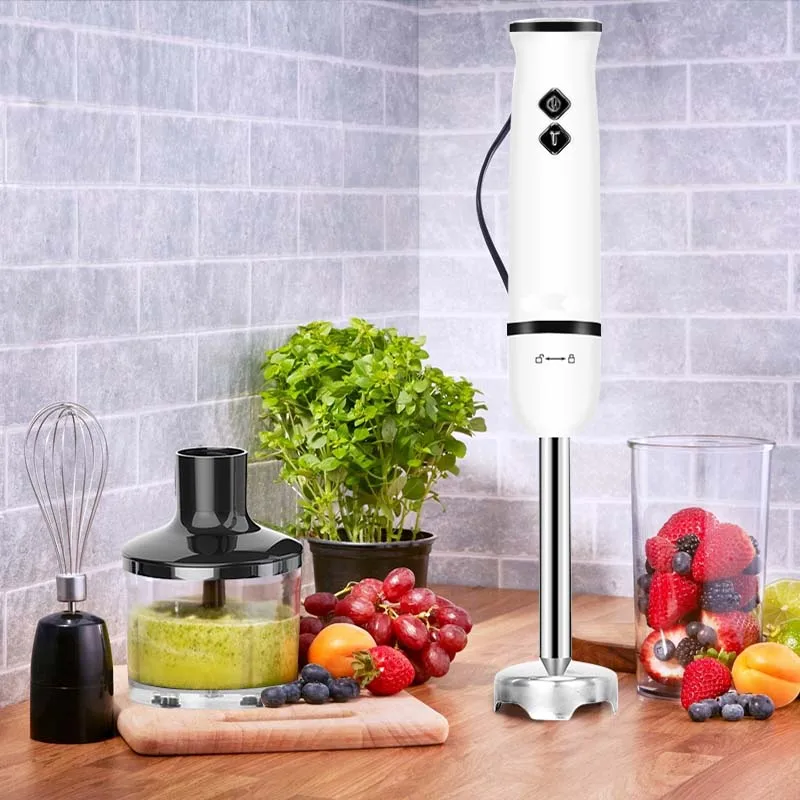 Food Blender 4 in 1 Hand-held Mixers Multi-Function Meat Grinder Mixers Electric Whisk Mixed Kitchen Crusher Equipment