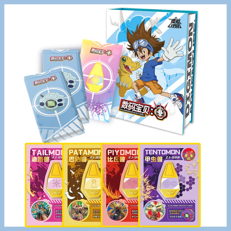 

2024 Original Digimon Adventure Anime Collection Cards Luxurious Cute Classics Quicksand Card Hobbies Kids Christmas Gift Toys