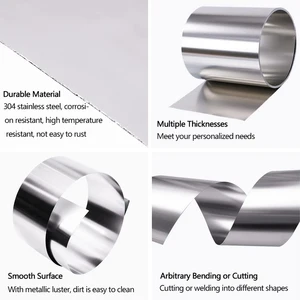 304 صفائح الفولاذ المقاوم للصدأ ، صفيحة مصقولة ، سمك 0.01 مم ~ 3 مم ، الطول 100 مم إلى 1000 مم ، 1 قطعة 10 مبيعات رئيسية 3 مم صفيحة من الفولاذ المقاوم للصدأ - No8