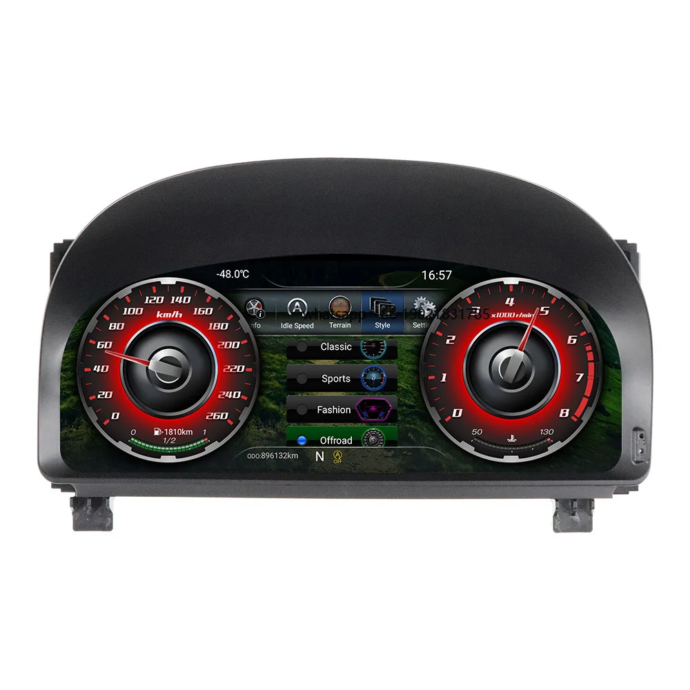 Linux Upgrades Car LCD Instrument Cluster Digital Dashboard for Alphard 20 Series Multifunctional Speedometer