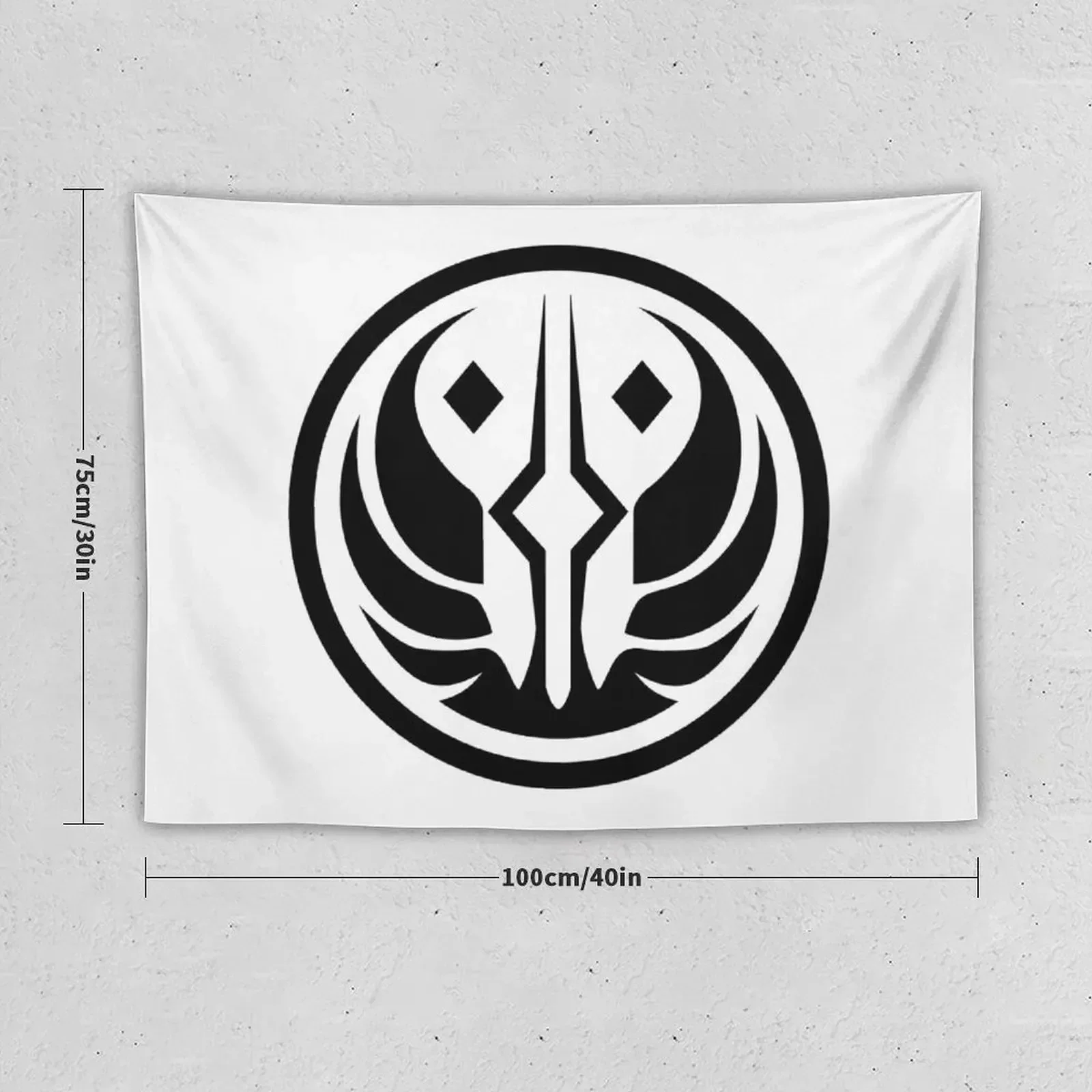 Fulcrum black logo Tapestry Home Supplies Wall Art Tapestry