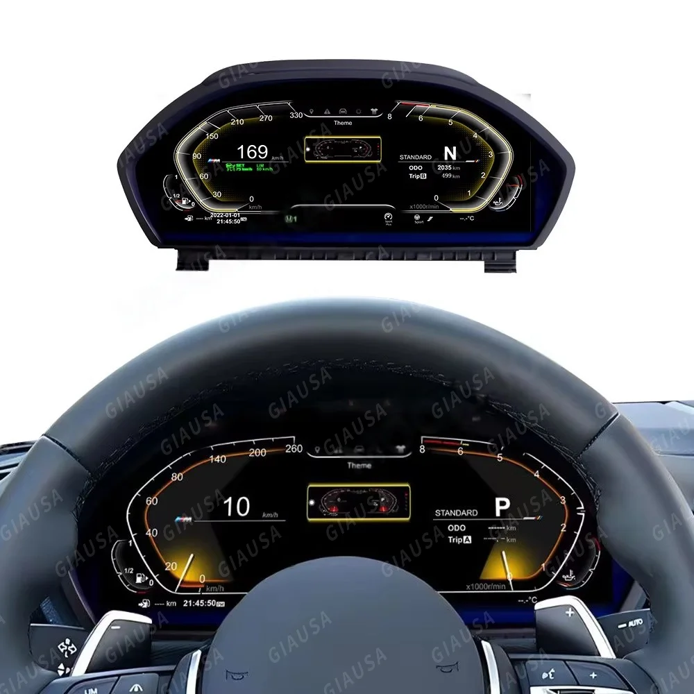 BMW 3 4 시리즈 F30 F31 F32 F33 F34 F36 GT 2013-2020 디지털 계기판 대시보드 패널 속도계 버추얼 콕핏