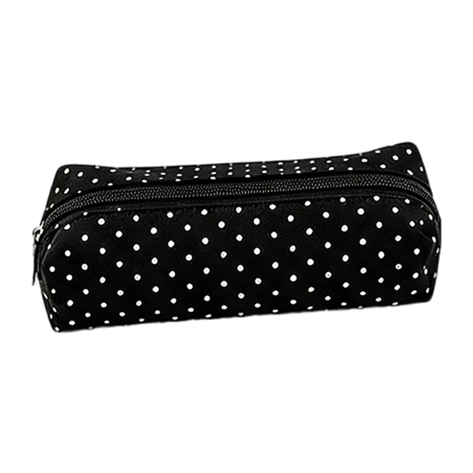 Dot Pencil Case Canvas Large Capacity Pencil Pouch Multi-functional Desktop Storage Stationery Storage Bag Office