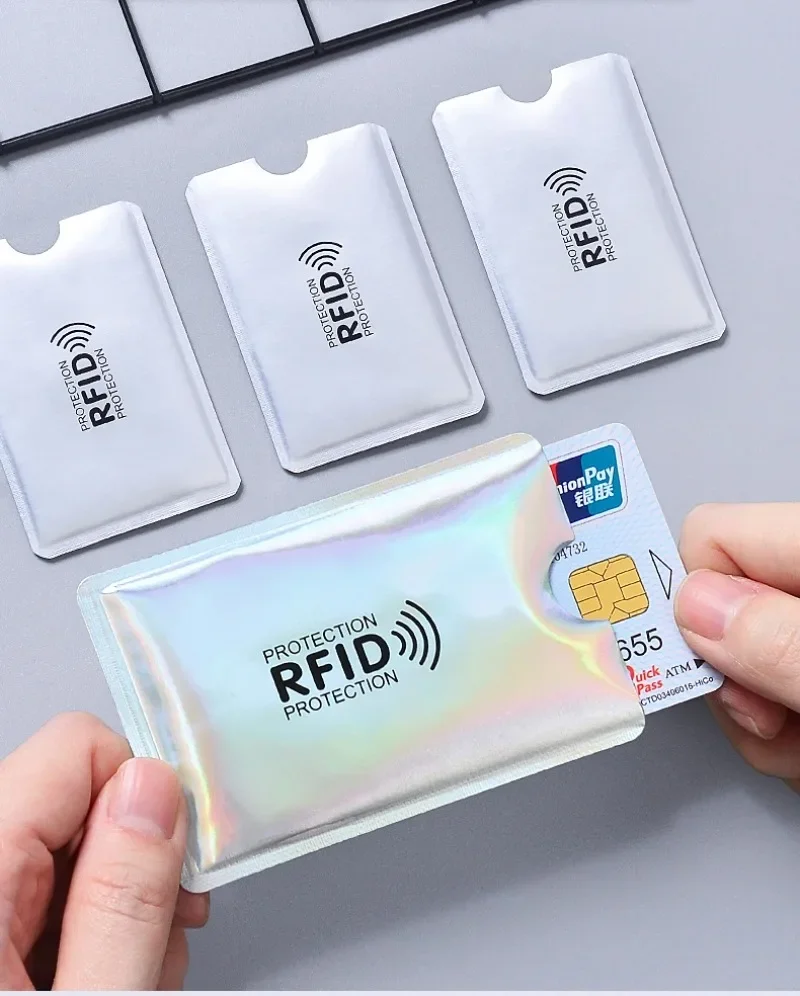 1 pz nuovo di zecca di alta qualità Anti Rfid schermatura lettore di carte di blocco manicotto della carta bancaria protezione ID NFC manicotto