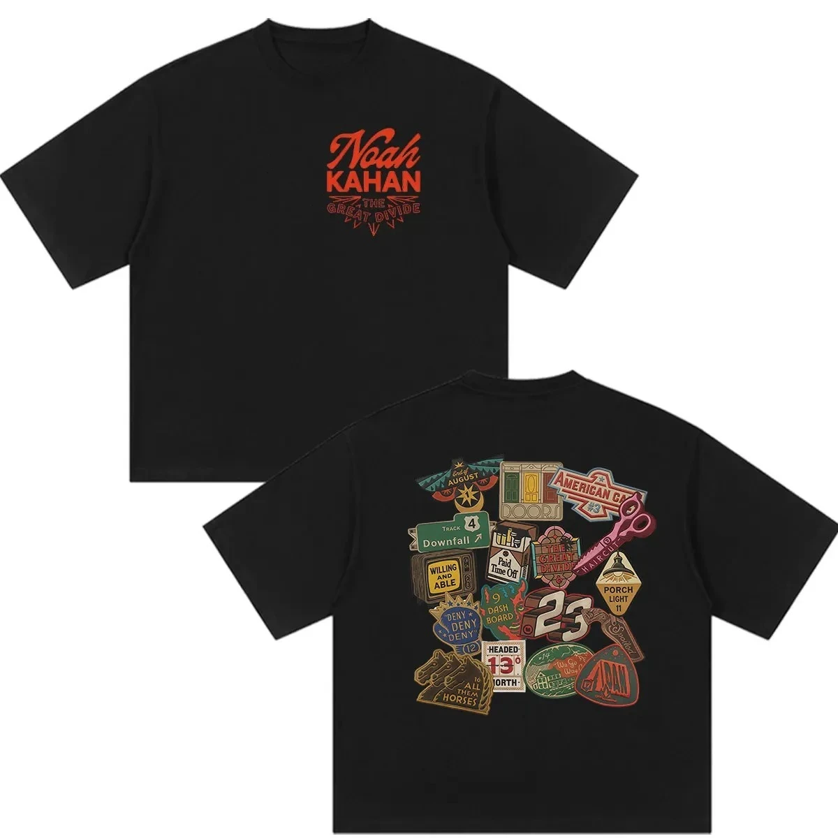 Noah Kahan The Great Divide Tour 2026 Graphic Tshirt Vintage High Quality Cotton Harajuku Men's Clothing Casual Summer T Shirt