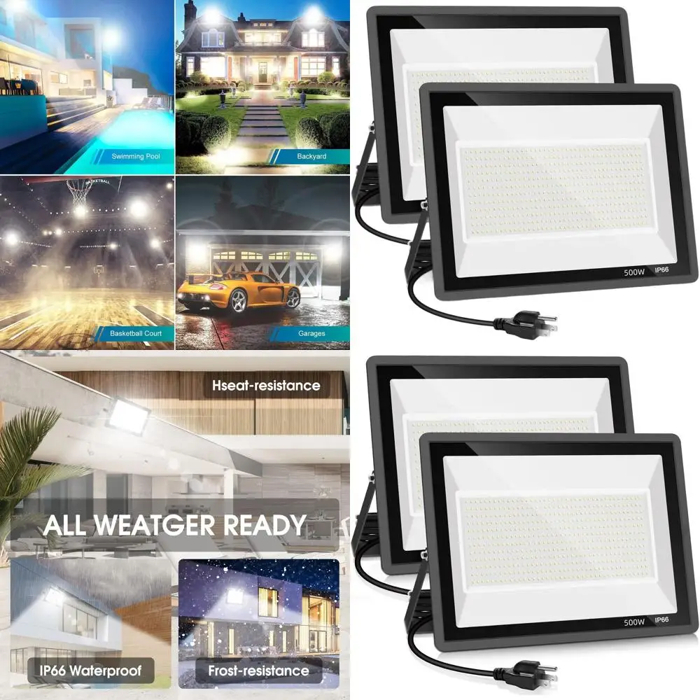 2-Pack 500W Led Flo…