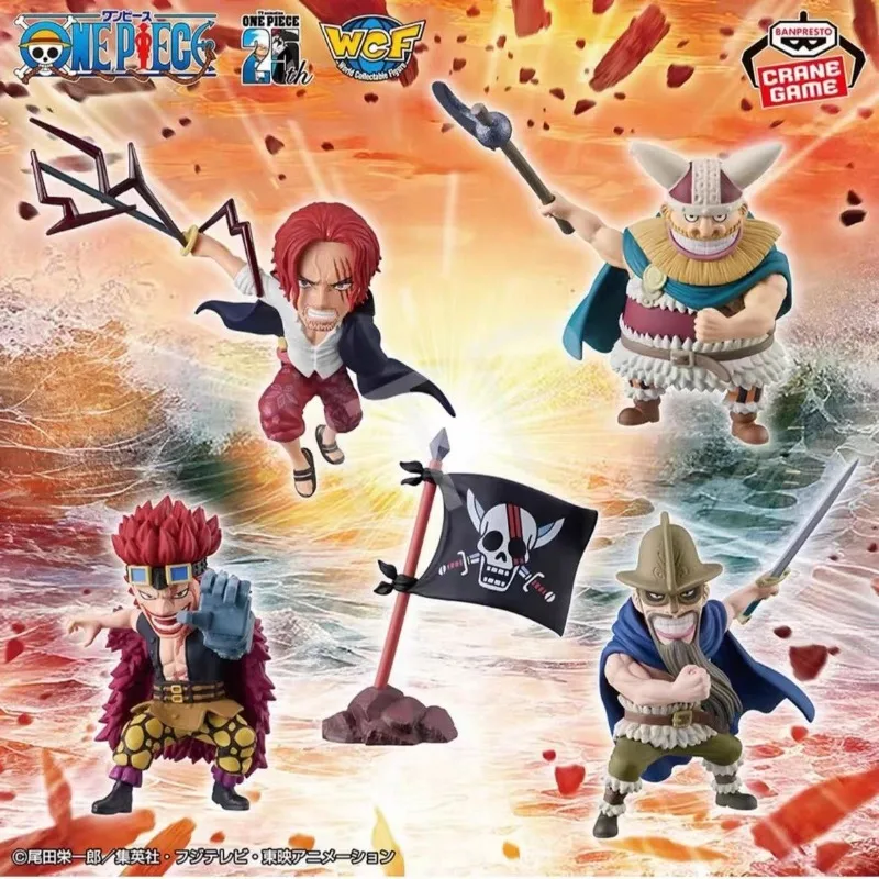 Bandai Original One Piece Anime Figure Toys Shanks Brogy Dorry WCF Elbaf collect Statue Model Decorate Doll Kid Toy Gift