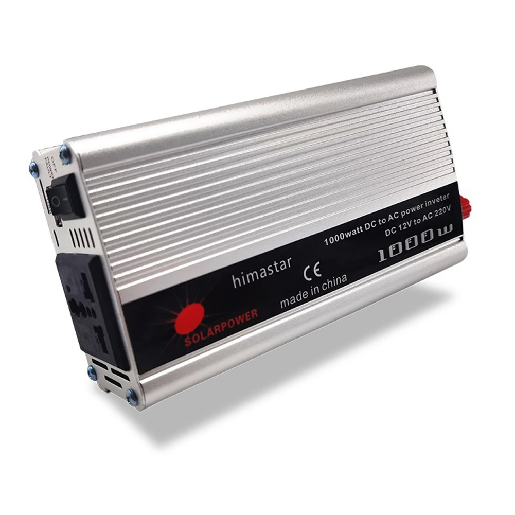 Car Inverter 12V 220V Auto Inverter Cigarette- Lighter Plug Power-Converter Inverter Rated-Power 500W Peak-Power 1000W