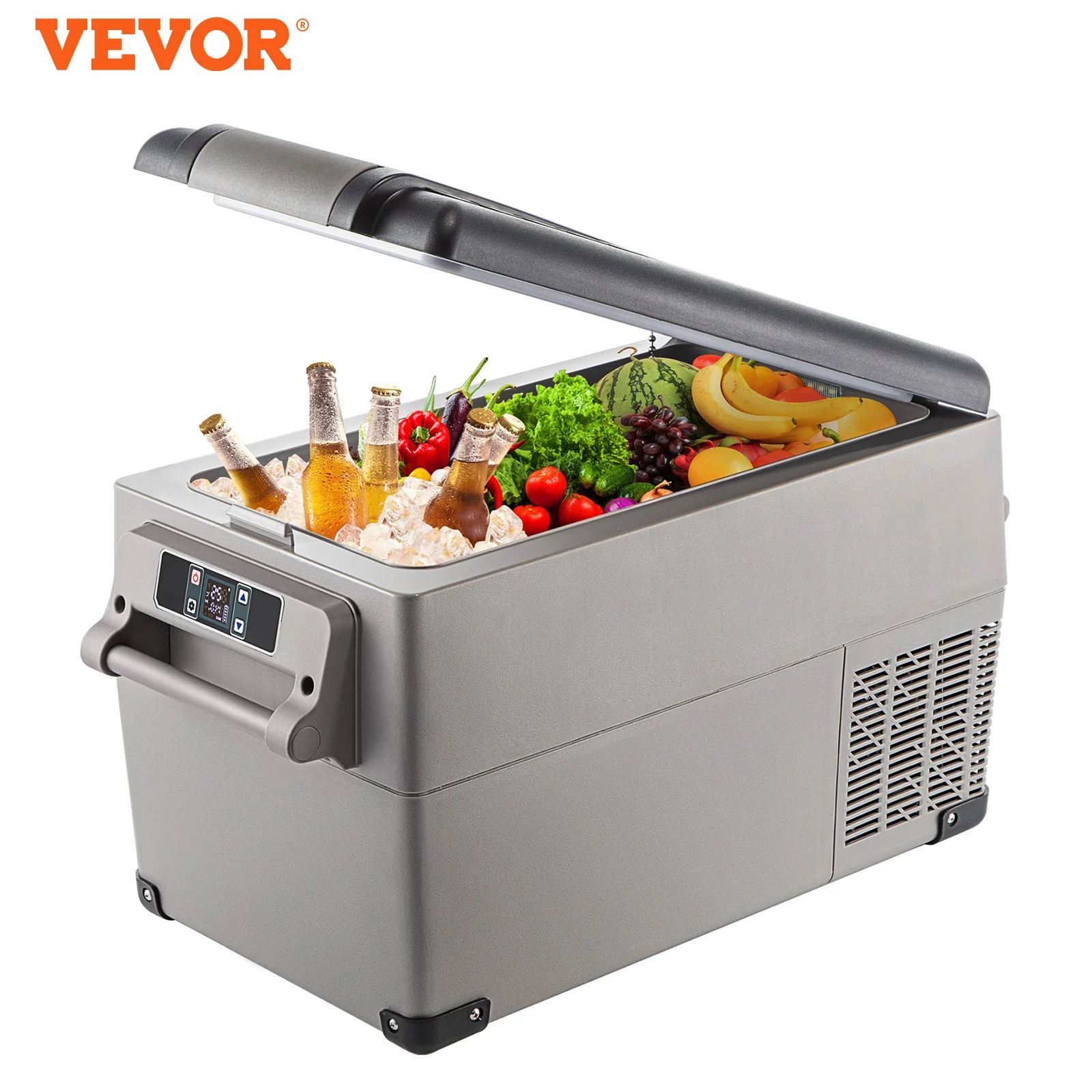 

VEVOR Car Refrigerator Mini Fridge 20L 22L 35L 45L 55L Portable Fridge Freezer 12/24V DC 110-240 AC For Camping Picnics Car Home