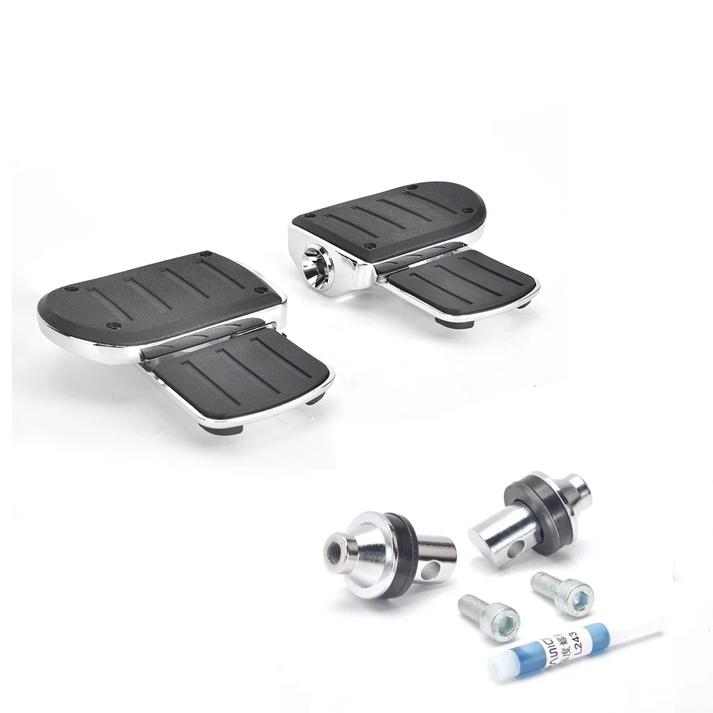 PANICAL Passenger Adjustable Pedals Highway Pegs Mat For  Black Chrome Sixty Rogue Scout Bobber  Scout Sixty Chief Chieftain