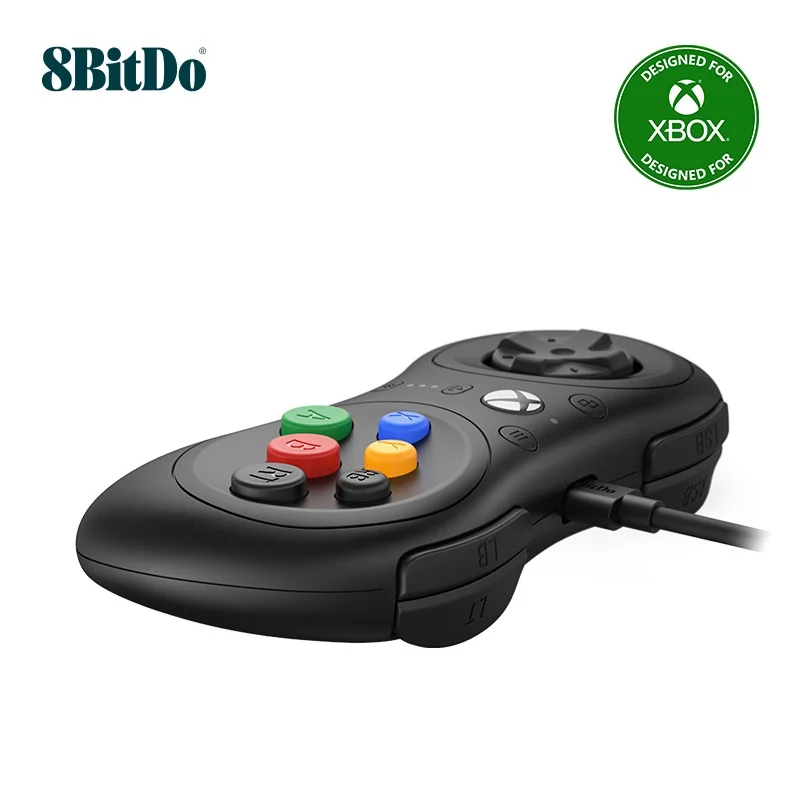 وحدة تحكم ألعاب 8Bitdo M30 لسلسلة Xbox X/S/One إصدار سلكي لوحة ألعاب للكمبيوتر الشخصي Windows 10/11 مع وحدة تحكم ألعاب تخطيط 6 أزرار
