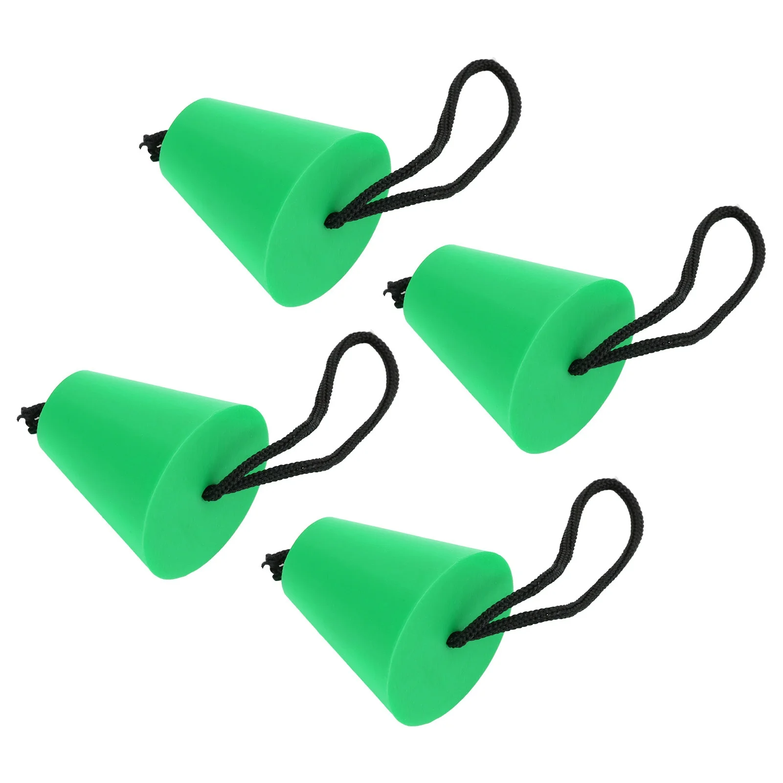 4pcs Scupper Plug Kit with Lanyard Flexible Silicone Drain Holes Stopper Bung Universal for Kayaks Canoes