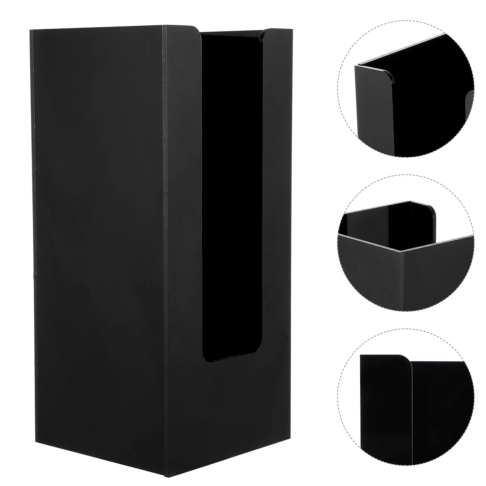 

1pc Black Acrylic Paper Holder Portable Milk Tea Cup Storage Rack For Coffee Shop Cup Bracket Display Stand Kitchen Cabinet