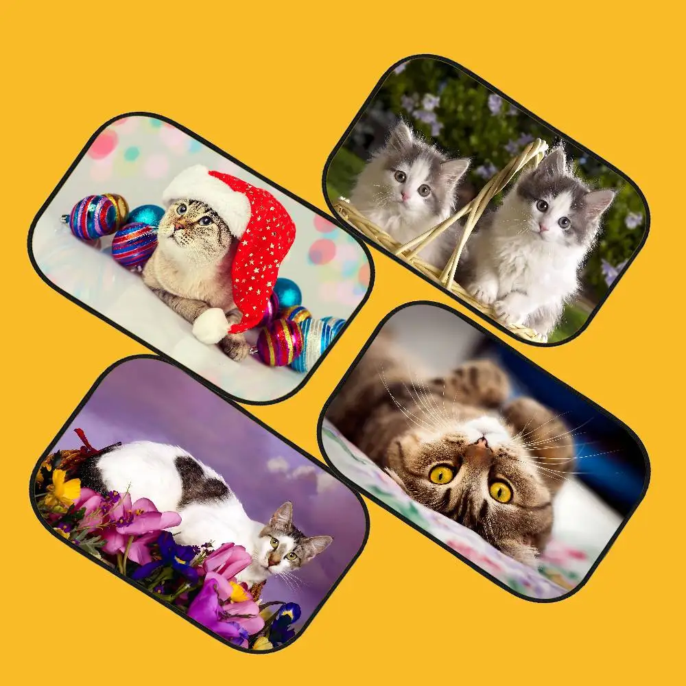 

Солнцезащитные козырьки на боковое окно автомобиля с милым котом, 1 упаковка, солнцезащитные козырьки от солнца, защита от УФ-лучей для детей, козырек от солнца на боковое окно ребенка