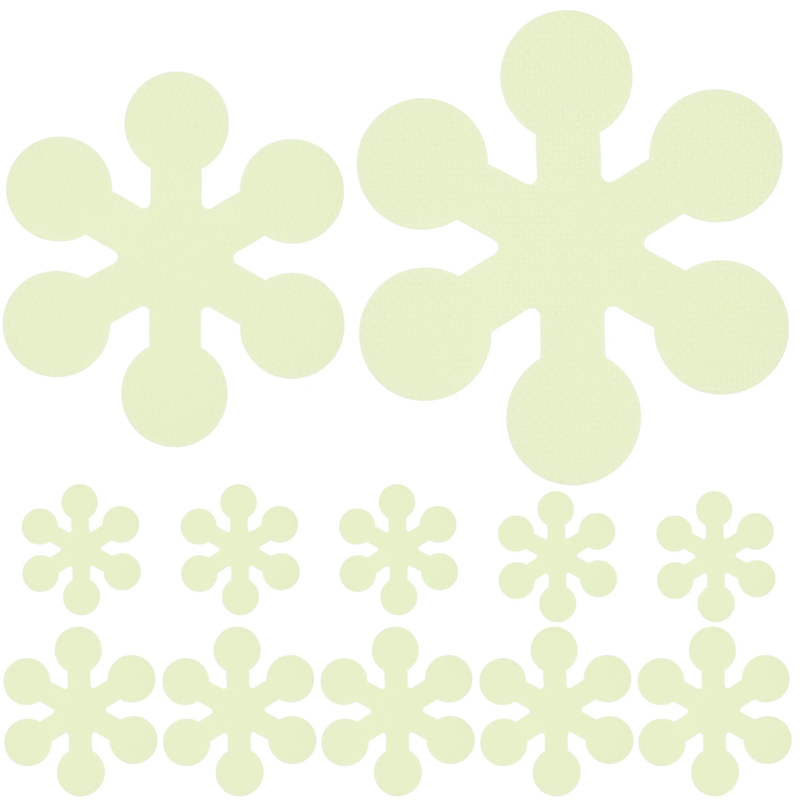 

20 Pcs Slip Stickers Bathroom Bathtub Shower Stickers For Bathtub Floor Safety PEVA Transparent Snowflake Design Tiles