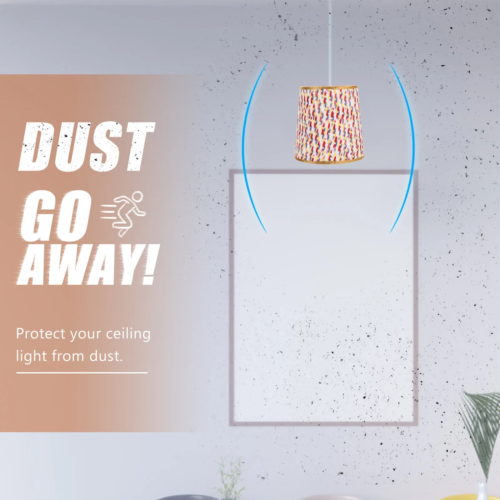 ديكور منزلي ملون من القماش الفني المخروطي عاكس الضوء العالمي بديل عاكس الضوء لأرضية الطاولة #6