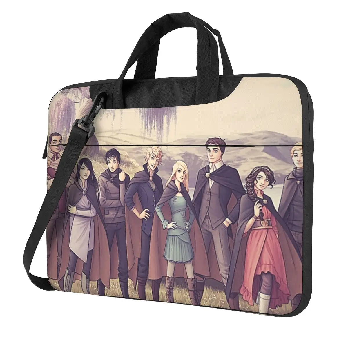 Keeper Of The Lost Cities Character Crossbody Laptop Bag Case Resistant Protective Notebook Pouch for Macbook Pro Lenovo