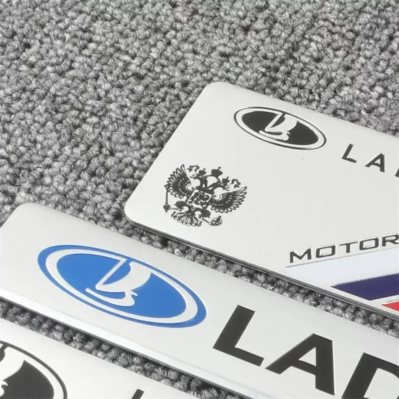 1pcs LADA 3D Aluminum Car Sticker Emblem Body Sticker Decal For Lada Niva Vesta Granta Priora Samara Largus Vaz Xray Accessories