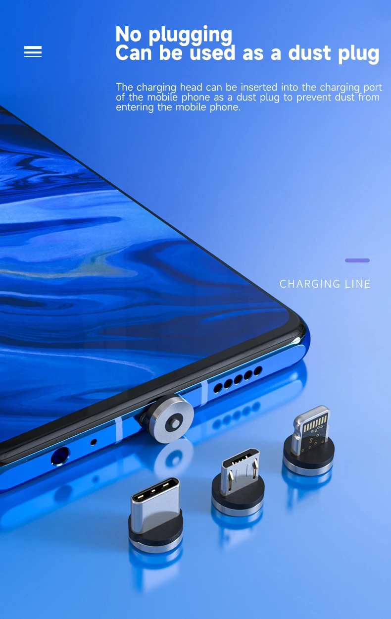 Magnetische Ladegerät USBCable plug Runde Magnetische Kabel stecker Schnelle Lade Draht Kabel Magnet USB Typ-C/Andriod stecker