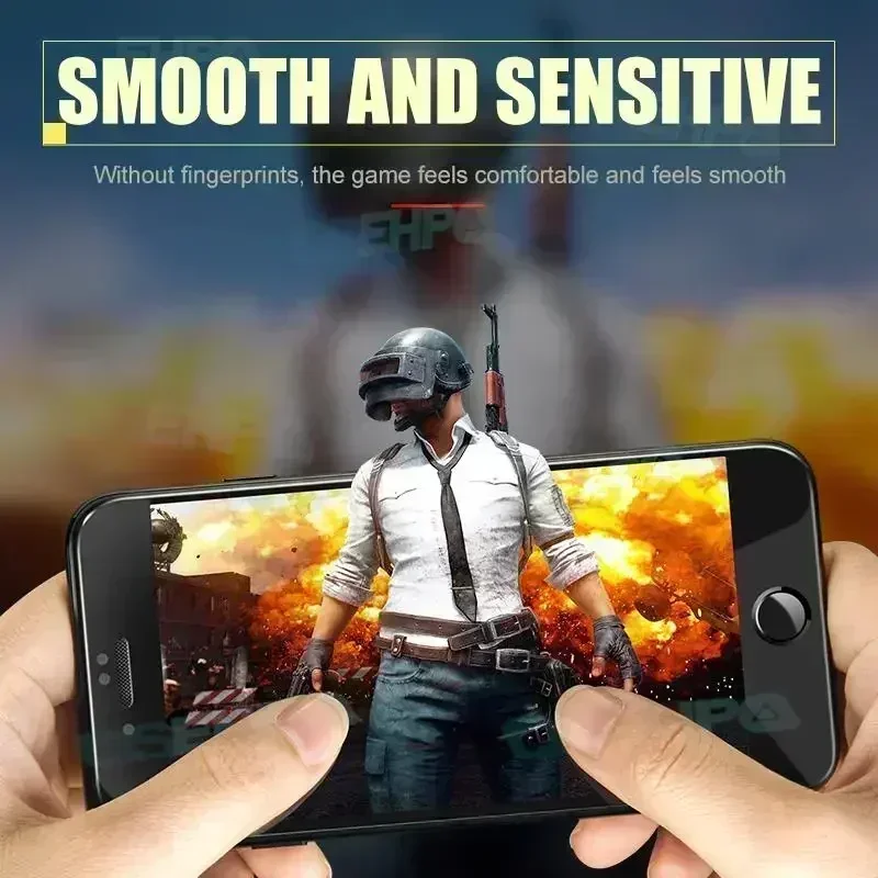 Apple iPhone用強化ガラススクリーンプロテクター,7, 8, 6, 6s plus, 5, 5s, 5c, se 2020, 2022, se2, se3用の完全保護フィルム