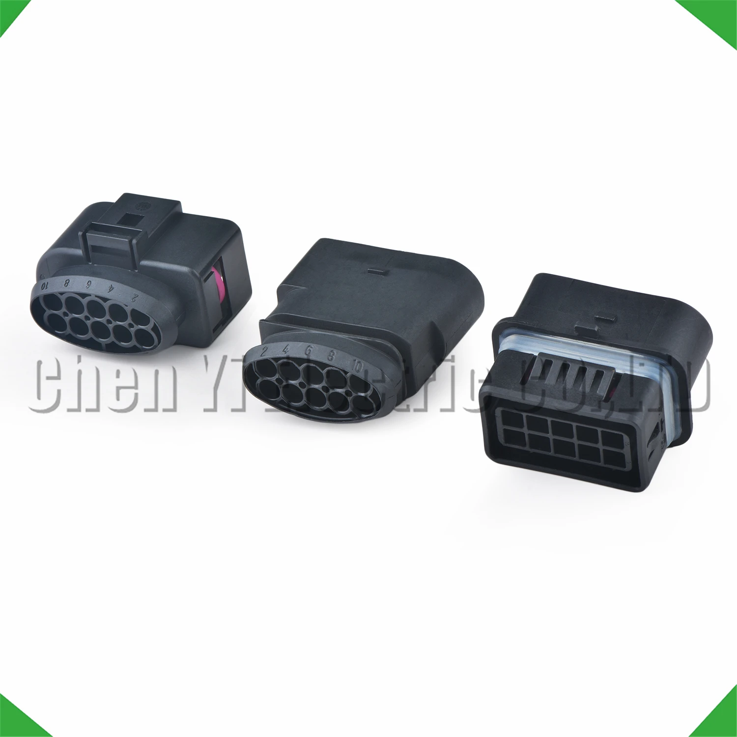 10 Pin Automotive Connectors Halogen headlights Wire harness Plug 1J0973835 1J0973735 2294593-1 For Audi VW Passat Lavida Polo