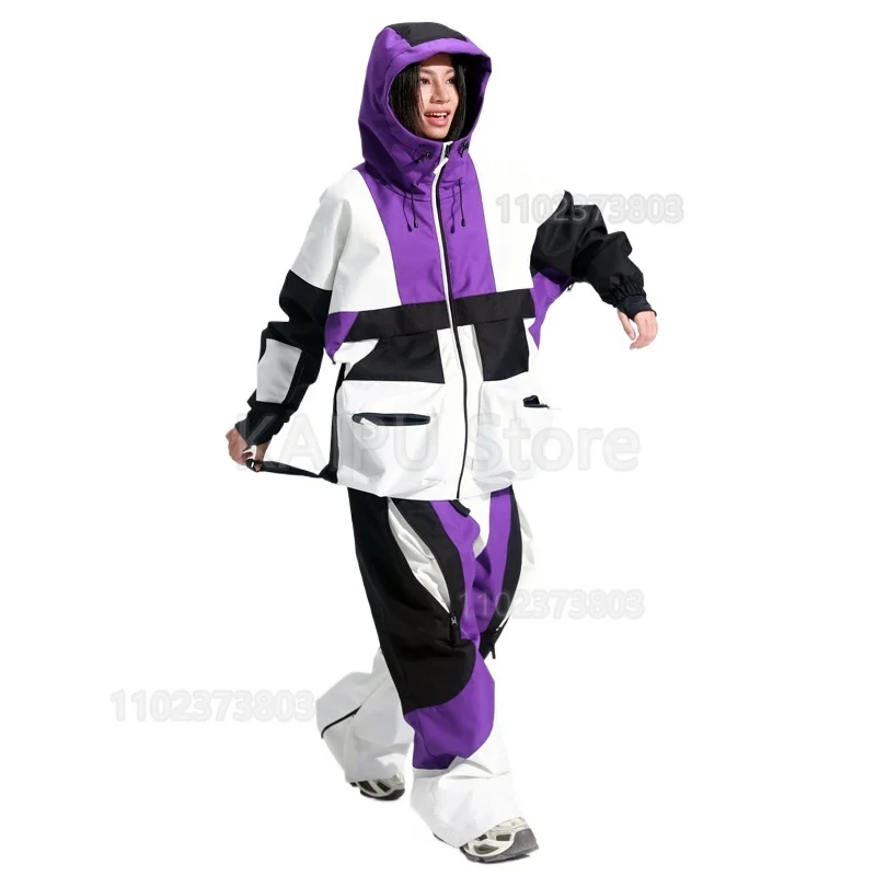 

U1 Outdoor Ski Suit 2025 Men and Women Couples Ski Equipment snow Suit Warm Windproof ski jacket women