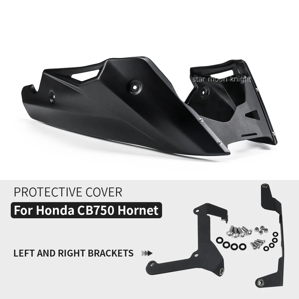 Plaque Protection Moteur CB750 Hornet / XL750 Transalp 2023-2024 – Nylon Fibre De Verre Noir Mat