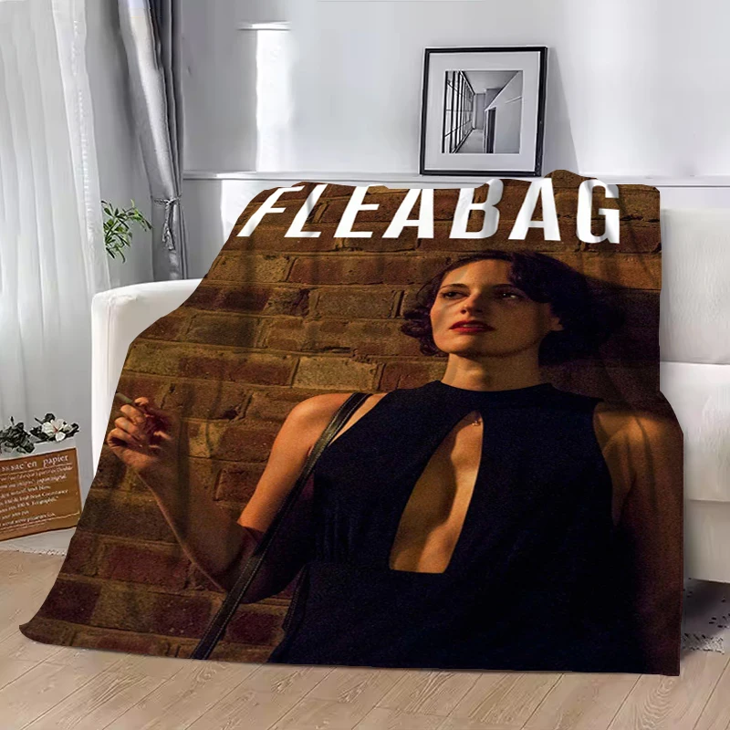 

Classic TV Play Fleabag Throw Blanket Catnap Downy Soft Plaid With Print Plead Cover Camping Chair Decorative Sofa Blankets Knee