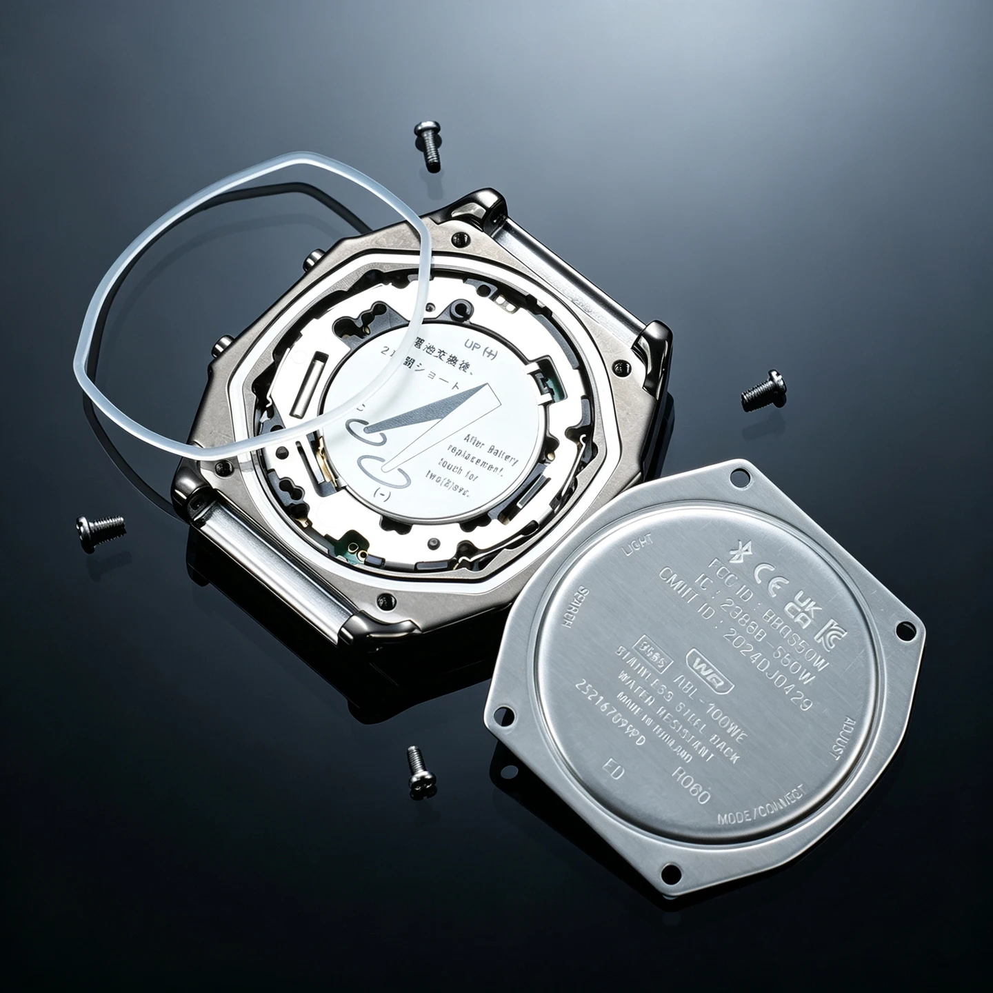 ABL-100 New Stainless Steel Watch Case For Casio ABL-100WE Vintage Digital Watch Replace Metal Bezel Upgrade Watch Shell +Tool