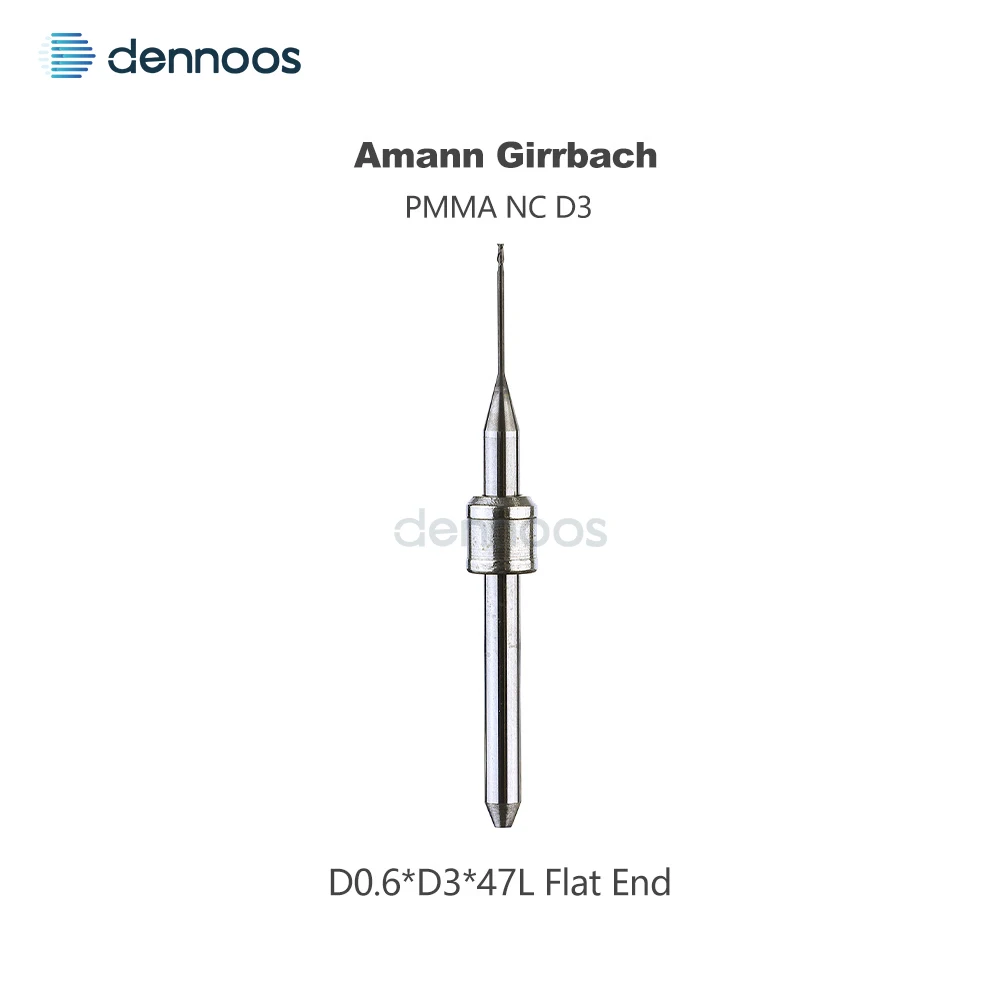 Amann Girrbach Dentalfräser D3 Schaft 47mm Länge für PMMA/Lithiumdisilikat/Metall Dental-Labor Fräswerkzeug Fresa – Detail 5