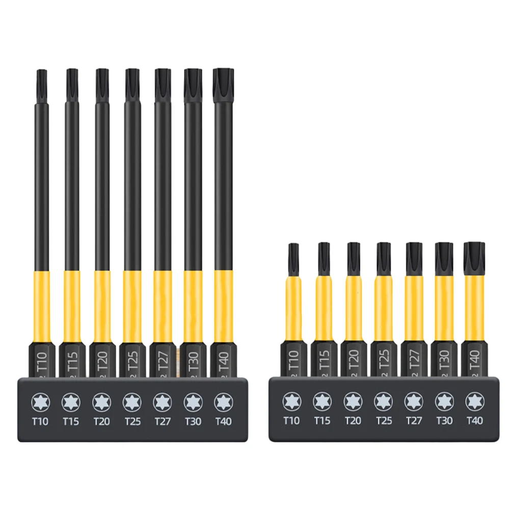 1/4 Inch Screwdriver Bits Hex Shank Screwdriver Bits Easy To Store High Hardness Improves Work Efficiency Magnetic Tip