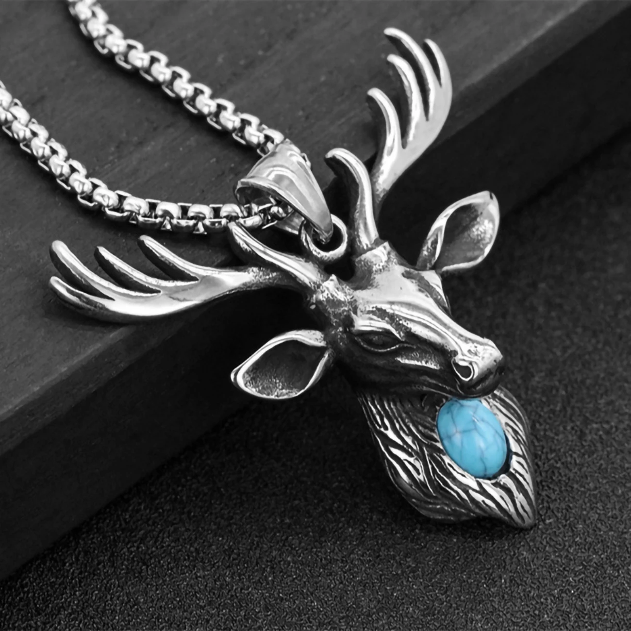 Personalized Deer Pendant Necklace, Male and Female Student Accessories, Couple, Student Sweater Chain, Birthday Gift