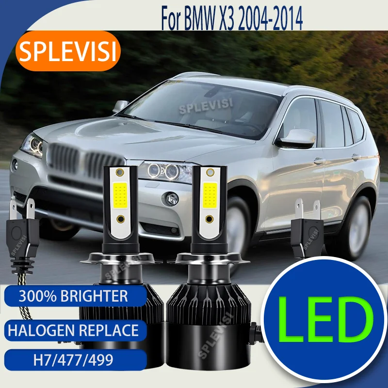 

LED Car Headlight Hi Lo Halogen Replace Waterproof & Dustproof For BMW X3 2004 2005 2006 2007 2008 2009 2010 2011 2012 2013 2014
