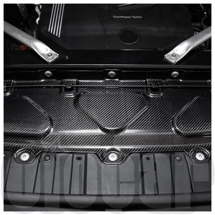 OiOMOTORS High Quality Pre-preg Dry Carbon Replacement Cooling Shroud Panels for BMW F95 X5M F96 X6M G05 X5 G06 X6 G07 X7 G09 XM