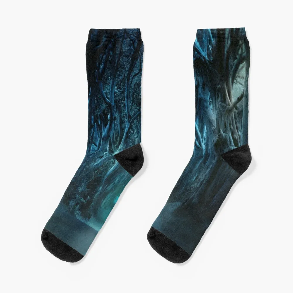 TheDarkHedges (BeechTrees) calcetines de bambú para hombre, calcetines para ciclismo