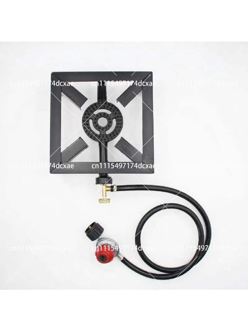 Heavy Duty Cast Iron Propane Burner with Stand Outdoor High Power Gas Cooker for Camping Backyard
