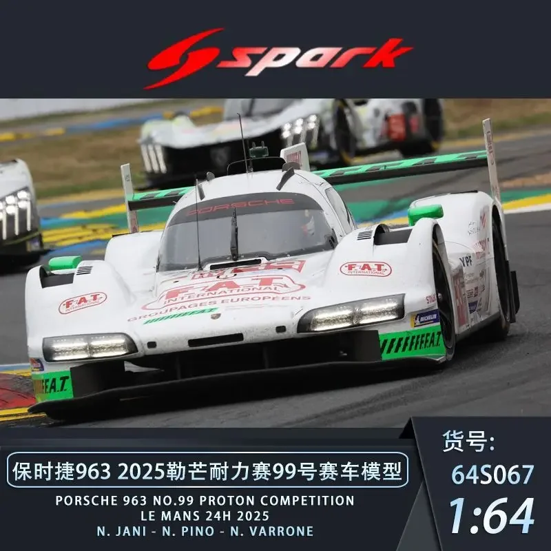 

Spark 1:64 Porsche 963 No.6 PORSCHE PENSKE MOTORSPORT 2nd Le Mans 24H 2025 K. Estre - L.Vanthoor M.Campbell Alloy Die Cast Model