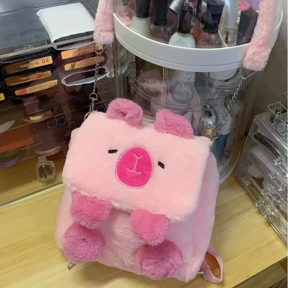 Sac à Dos en Peluche Capybara de Grande Capacité pour Écoliers, Cartable d'École Décontracté avec Animaux, Mignon, à la Mode