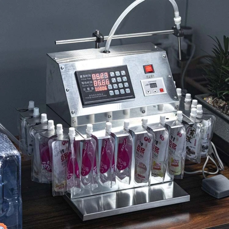

Filling machine, high temperature resistant automatic self-standing suction nozzle bag quantitative distribution