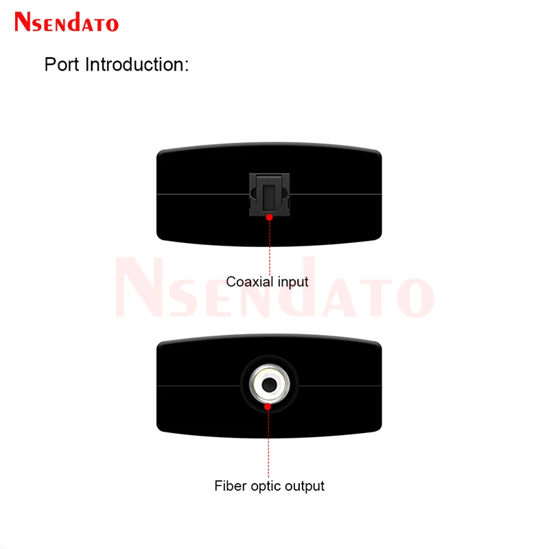 Digital Audio Decoder Digital Coax Coaxial RCA to Spdif Toslink Optical Fiber Audio Converter Adapter For Blu-Ray DVD TV Box