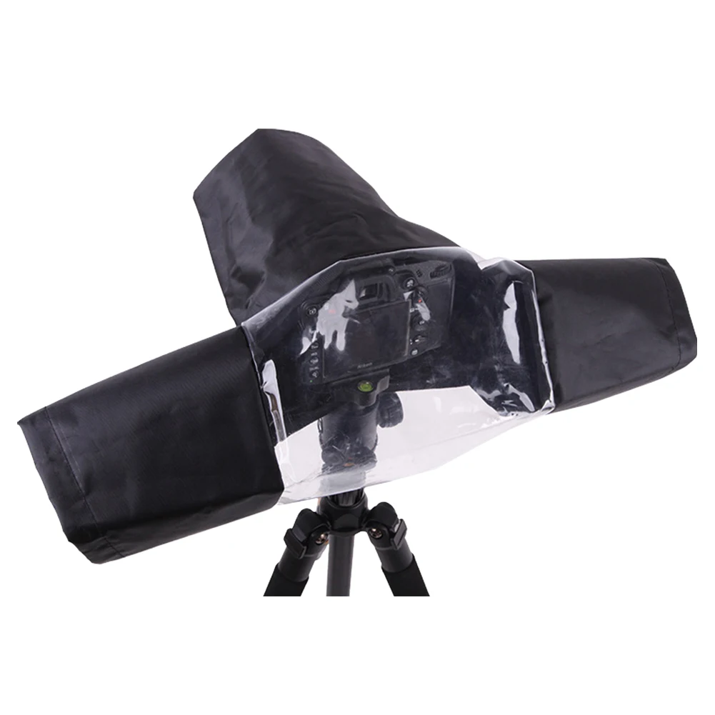 

Waterproof Camera Rain Cover Black Rain Covers Portable Rainproof Accessories for Canon Nikon Sony Panasonic Fuji DSLR Camera