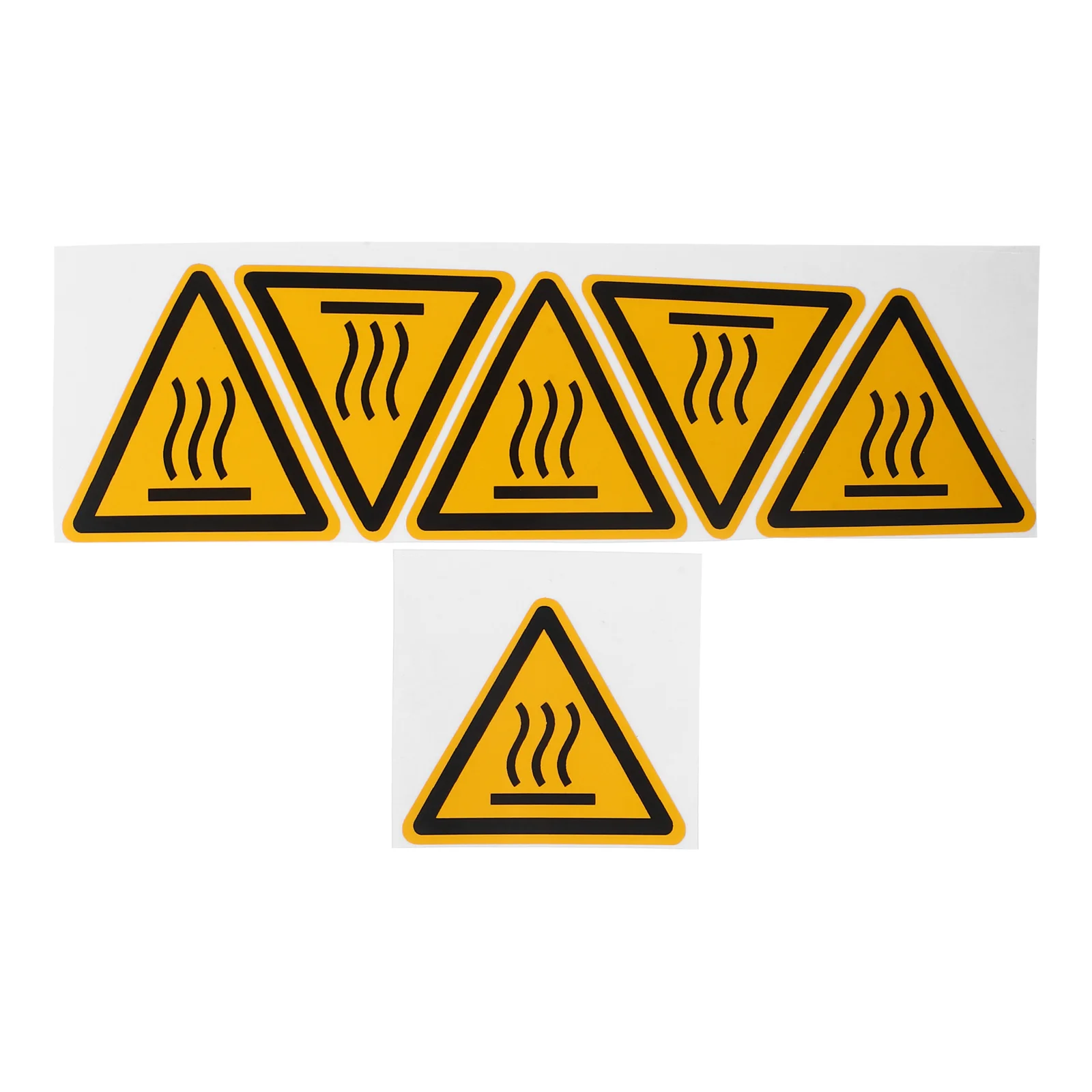 2 Sheets Warning Sign Stickers High Temperature Labels Hot Caution Decals Safety Signs For Factory Construction Sites Do Not
